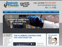 Tablet Screenshot of benfranklinplumbingpa.com